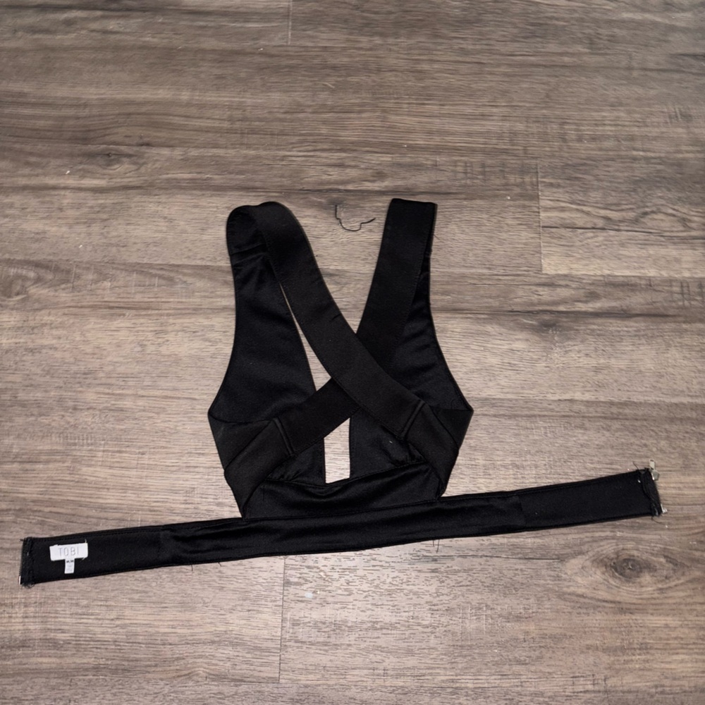 Tobi Black Crop Top